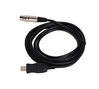Akozon Cable Adaptador USB a XLR Hembra con Función de Grabación para Equipos de Juegos - Convertidor de Plug and Play para /// - Calidad de Sonido Clara e Indicador LED