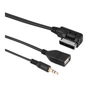 Akozon Cable Adaptador USB para Automóvil para Clase C63 E200L CLS E S Ml, Cable de Transferencia de Datos de Alta Velocidad de 150 Cm, Reemplazo Estándar Original, sin Pérdida de Sonido, Compatible