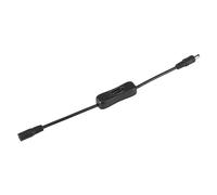 Akozon Cable de Alambre para Tira LED, Blanco, 12V, 5 Pack (BLACK) | Conectores CC de 5,5 por 2,1 mm, 25 cm de longitud, lámparas de mesa y electrodomésticos