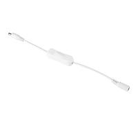 Akozon Cable de Alambre para Tira LED, Blanco, 12V, 5 Pack (WHITE) | Conectores CC de 5,5 por 2,1 mm, 25 cm de longitud, lámparas de mesa y electrodomésticos