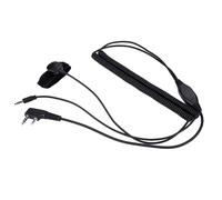 Akozon Cable de Auriculares, conexión Especial para Radio bidireccional Auriculares Bluetooth Conexión Especial con botón PTT (Pulsar para Hablar) UV-5R V3 V6 V8, etc.