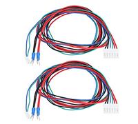 Akozon Cable de Cama con Calefacción de 2 Piezas de 2 Piezas para las Impresoras 3D A8, A6, A8 Plus, Cableado Duradero E16 para Plataforma de Cama Caliente