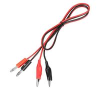 Akozon Cable de enchufe banana 30V 5A Cable de Banana plug y pinza de cocodrilo DC corriente regulada línea de salida