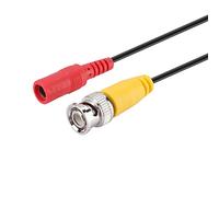 Akozon Cable de Extensión CCTV BNC + 2,1 Mm CC - Cable de Vídeo Coaxial de 5 M para Sistemas de Seguridad Domésticos y Comerciales (5M)