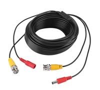 Akozon Cable de Extensión CCTV BNC + 2,1 Mm CC - Cable de Vídeo Coaxial de 5 M para Sistemas de Seguridad Domésticos y Comerciales (20m)