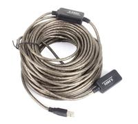 Akozon - Cable de extensión USB (20 m, 20 m, 2.0, tipo A, macho a hembra, de largo alcance, 20 m), color negro