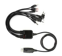 Akozon Cable de Programación USB 8 en 1 para Radio/QuanShengcn/Tyt/, Cable de Programación USB 8 en 1 Multifuncional Compatible con Walkie Talkie