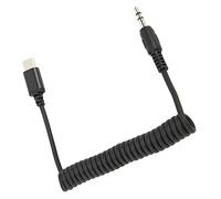 Akozon Cable en Espiral Adaptador de Audio TRRS Macho a Tipo C Macho de 3,5 Mm - Ble y Compatible
