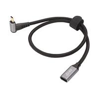 Akozon Cable USB C 3.2 Macho a Hembra PD100W Carga Rápida 10Gbps 4K@60Hz para Steam Deck - Cable de Extensión USB C en ángulo Recto con Diseño Trenzado de Nailon (50cm)