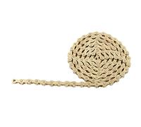 Akozon Cadenas de Bicicleta de 9 velocidades: Cadena de Bicicleta Dorada de Acero Al Manganeso para Ciclismo de Carretera y Montaña, Liviana y Resistente, Ideal para Recorridos de Larga Distancia