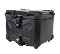 Akozon Caja Aleación de Aluminio 45L Caja Top Tail Case de Almacenamiento de Equipaje de Maletero con Bloqueo de Seguridad