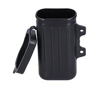 Akozon Caja de almacenamiento de reparación de colocación de herramientas pequeñas para motocicletas Contenedor de botella con soporte impermeable Plástico ABS para TW200 Trailway 1987-2015