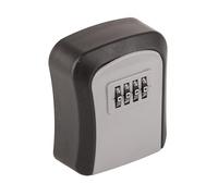 Akozon - Caja de bloqueo de combinación, almacenamiento de llaves con capacidad de 5 llaves de dígitos fijados a la pared de ABS 4 impermeables (Grey)