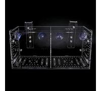 Akozon Caja de Cría para Acuario 20x20x20cm Aislamiento de Peces con, Ventosas y Ganchos para Camarones, Peces Enfermos o Agresivos Contenedor de Incubación de Acrílico Transparente (30CM*15CM*15CM)
