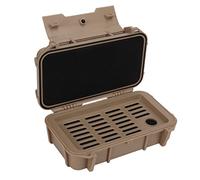 Akozon Caja de Herramientas Resistente Al Agua, Caja de Herramientas de Seguridad, de de Almacenamiento de Plástico ABS para Acampar Al Aire (Impermeable de Doble Capa, Color Barro.)