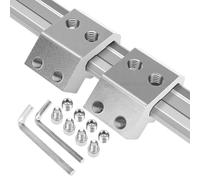 Akozon Caja de Herramientas Universal con Montaje en Riel, Kit de Montaje Lateral en Riel que Ahorra Espacio para una Organización Eficiente de las Herramientas. (SILVER)