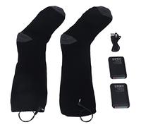 Akozon Calcetines Calefactables Recargables Calentador de Pies 3 Niveles de Calefacción Carga USB Cómodo Lavable Hombres Mujeres - Deportes y Actividades Al Aire Libre