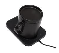 Akozon Calentador de Taza de café Calentador de Bebidas USB Eléctrico con Taza de Cerámica 3 Configuraciones de Temperatura 50 ℃ 55 ℃ 60 ℃ Apagado Automático de Escritorio Portátil para Uso de café,