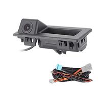 Akozon Cámara de Visión Trasera con Trayectoria Dinámica para Manija de Maletero de Coche, Compatible con Estéreo A4L PQ MIB MQB