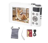 Akozon Cámara Digital 4K 56MP 1080P HD Cámara Zoom 16X Antivibración Reconocimiento Facial Portátil Fotografía Viajes