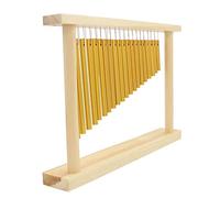 Akozon Campanas de Percusión Musicales de 20 Barras con Soporte de Madera Instrumento de Campana de Viento de una Sola