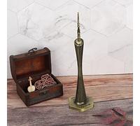 Akozon Canton Tower Modelo Torres en Miniatura Decoración Vintage Trabajo Delicado Edificios Coleccionables de Cintura Pequeña (Latón Antiguo)