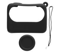Akozon Capa de Carga de la Cámara de Silicona Manga Protectora para GO 3S Lens Cap Lanyard (Black)