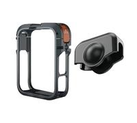 Akozon Carcasa Protectora de Jaula de Aleación de Aluminio con Soportes para Zapata Fría y Roscas de 1/4 de Pulgada Compatible con 360