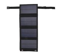 Akozon Cargador de Panel Solar Plegable de 5V de 20W Portable Ideal para Soluciones de Energía Móvil CAM y Al Aire Libre