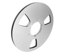 Akozon Carrete de Aleación de Aluminio de Aluminio de Cinta Vacía de 1,5 Pulgadas 1/4 Pulgadas con 3 Agujeros Resistentes a la Intemperie para Grabación Profesional (Silver)