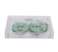 Akozon Carrete de Metal de Doble Cara Carrete de Cinta de Cassette en con Efectos Visuales Sesgo Normal, Tiempo de Grabación de 50 Minutos (Green)