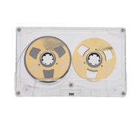 Akozon Carrete de Metal de Doble Cara Carrete de Cinta de Cassette en con Efectos Visuales Sesgo Normal, Tiempo de Grabación de 50 Minutos (Gold)