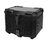 Akozon Case Trasera de Motocicleta 45L Aleación de Aluminio con Bloqueo de Seguridad de Liberación Rápida Impermeabilizando la Caja del Tronco Universal