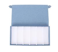 Akozon Caso de Almacenamiento de Coleccionistas de Anteojos - Organizador de 6 Ranuras para Gafas de Sol y Anteojos - Caja de Exhibición Elegante para Hombres y Mujeres (Cielo Azul)
