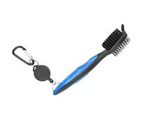 Akozon Cepillo Limpiador de Palos Multifuncional con Cordón Telescópico de Cerdas Dobles de Acero y Nailon para Bolsa Fácil de Transportar Negro (Blue)