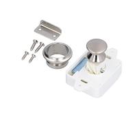Akozon Cerradura de Empuje sin Llave, Perilla de Puerta, Yates, Autocaravanas, Cerradura de Cierre de Gabinete de Empuje, Uso Multiusos