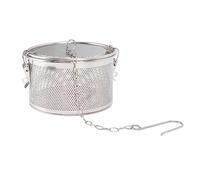 Akozon Cesta de remojo ajustable, infusor de especias para guisos, colador de sopa, filtro de té de hierbas, para caldos y adobos (diámetro de 16 cm)