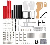 Akozon Chasis Electrónico Abierto Ligero para Overclocking Vertical - Plataforma de Prueba Compatible con M ATX ITX con Fácil Montaje y Asa de Transporte (Rojo)