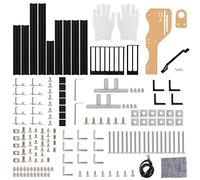 Akozon Chasis Electrónico Abierto Ligero para Overclocking Vertical - Plataforma de Prueba Compatible con M ATX ITX con Fácil Montaje y Asa de Transporte (Black)