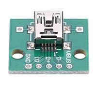 Akozon chiciris Breakout Adapter 10Pcs Mini USB a Dip Adapter Board 5P para 2.54mm PCB Board DIY Fuente de alimentación USB/diseño de Tablero