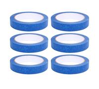 Akozon Cinta de Pintores Azules de 30 M Cinta de Enmascaramiento Automotriz de Pintura a Prueba de Calor Craft Craft Craft (6 rollos)