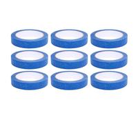 Akozon Cinta de Pintores Azules de 30 M Cinta de Enmascaramiento Automotriz de Pintura a Prueba de Calor Craft Craft Craft (9 rollos)