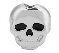 Akozon Clavijas de Afinación de Calavera para Guitarras Eléctricas Populares, Accesorios Creativos de Perilla, Color Negro, 6 uds. (SILVER)