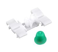 Akozon Clips de Barra de Bloqueo de Puerta - 50 Piezas de plástico Blanco moldura de Puerta de Coche Clips de Ajuste Sujetadores para 3-Series E36 E46