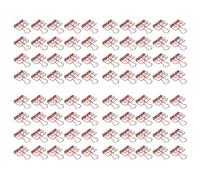 Akozon Clips de Carpeta de 19 Mm 80pcs Clips de Carpeta Pequeños de Metal Fuerte para Suministros de Oficina, Abrazaderas de Papel y Organización (oro rosado)