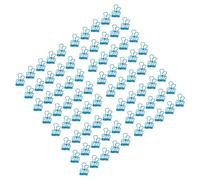 Akozon Clips de Carpeta de 19 Mm 80pcs Clips de Carpeta Pequeños de Metal Fuerte para Suministros de Oficina, Abrazaderas de Papel y Organización (BLUE)