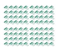 Akozon Clips de Carpeta de 19 Mm 80pcs Clips de Carpeta Pequeños de Metal Fuerte para Suministros de Oficina, Abrazaderas de Papel y Organización (GREEN)