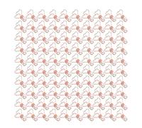 Akozon Clips de Carpeta de Metal con Forma de Corazón de 100 Pcs Fuerza de Almeja Fuertes Clips de Carpeta Pequeños para la Oficina, el Hogar y el Uso (oro rosado)