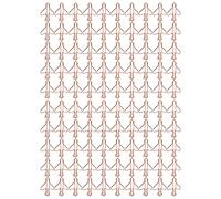 Akozon Clips de Papel en Forma de Oro Rosa de 100 Piezas Clips de Oficina de Metal Divertidos en Diseños de Aviones y Huesos para Organizar Documentos Lindos y Portátiles para Uso Diario (Forma plana)