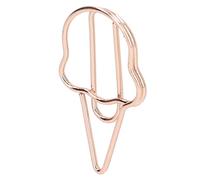 Akozon Clips de Planificador Divertido de 100 Piezas Clips Innovadores de Papel de Metal Dorado para Oficina, Hogar y Diseño Duradero, Lindo y de óxido Resnt